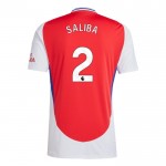 Nogometni Dresovi Arsenal Saliba 2 Domaći 2024-25 Kratkih Rukava